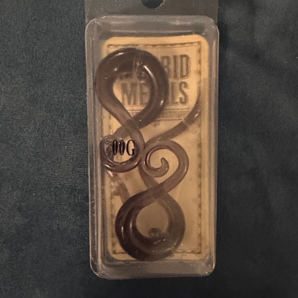 Morbid Metals Dark Purple Spiral Ear Gauge
